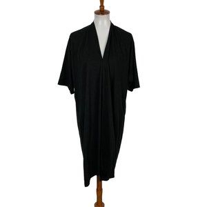 Miranda Bennett Women’s Dress One Size Black Short Sleeve Loose Fit